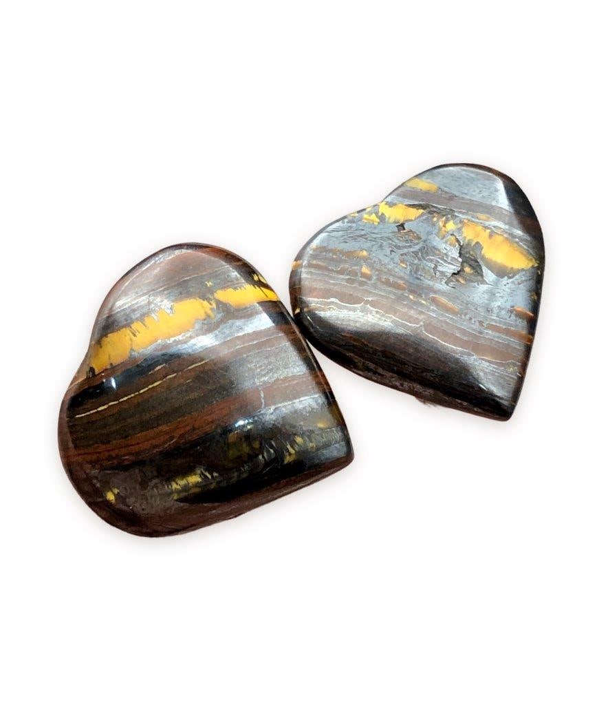 Paired Bulk Tiger Iron Hearts: Paired Bulk Tiger Iron HeartsShipping Rate: $23.00 .shipping rates are determined by Parcel weight and destination.Combined shipping: We offer combine shipping on multiple items purchased to reduce sh