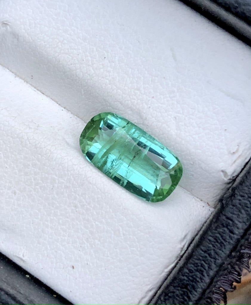 1.90 Carats Greenish Blue Natural Tourmaline - 11X6X4 mm (1 of 4)