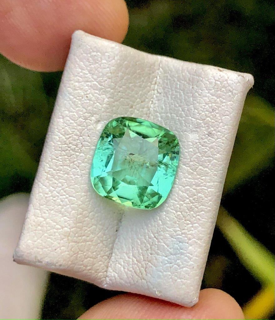 2.90 GRAMS Natural Green Tourmaline - 9X9X5 mm (1 of 4)