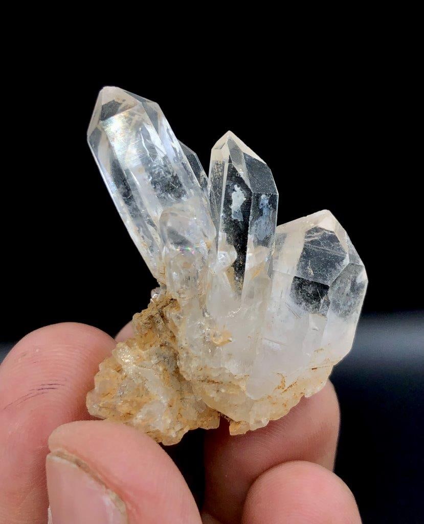 Quartz Mineral Crystals Cluster - 3