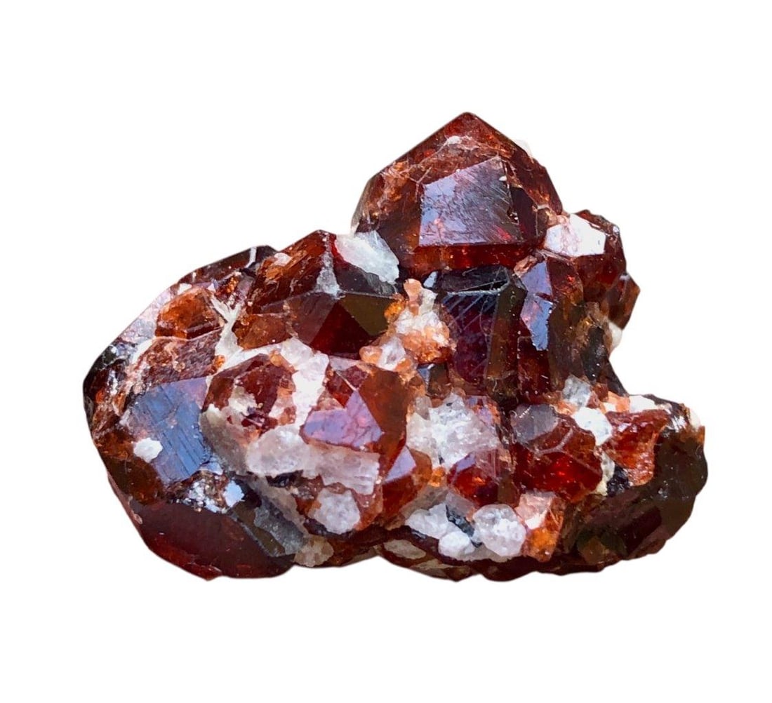 25 Grams Natural Garnet Crystal Cluster ? Raw Red Garnet Mineral Specimen 31x20x26 mm (1 of 9)
