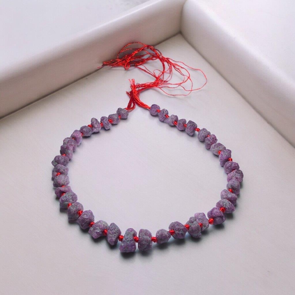 Natural Beaded Ruby Neclace (1 of 1)
