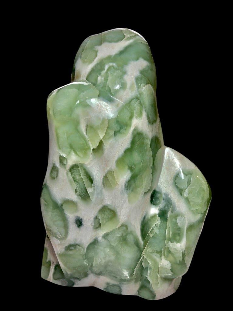 7.5 KG AMAZING TOP GRADE NATURAL POLISHED JADE STANDING TUMBLE - 11.5X7X4 INCH (1 of 5)