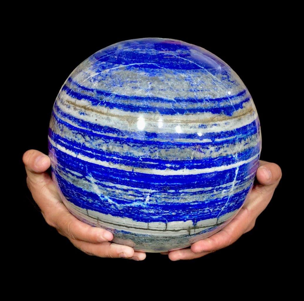 27.5 KG Rare Lapis Lazuli Spheres Best Blue Stone Energy Stone Gemstone Decorate - 8.5 INCH (1 of 4)