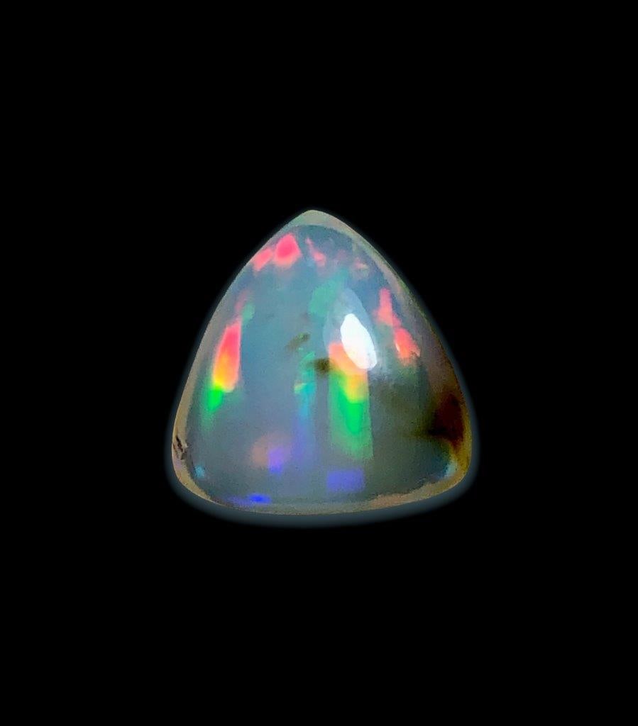 7.65 White Opal From Ethopia - 15X14X8 mm - 3
