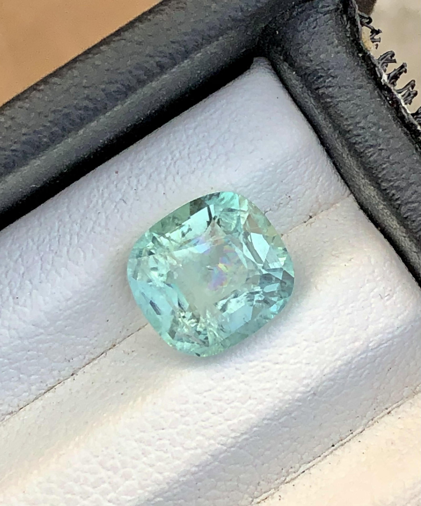 Seafoam Tourmaline Gemstone - 3.45 Carats - 10X9X6 mm (1 of 3)