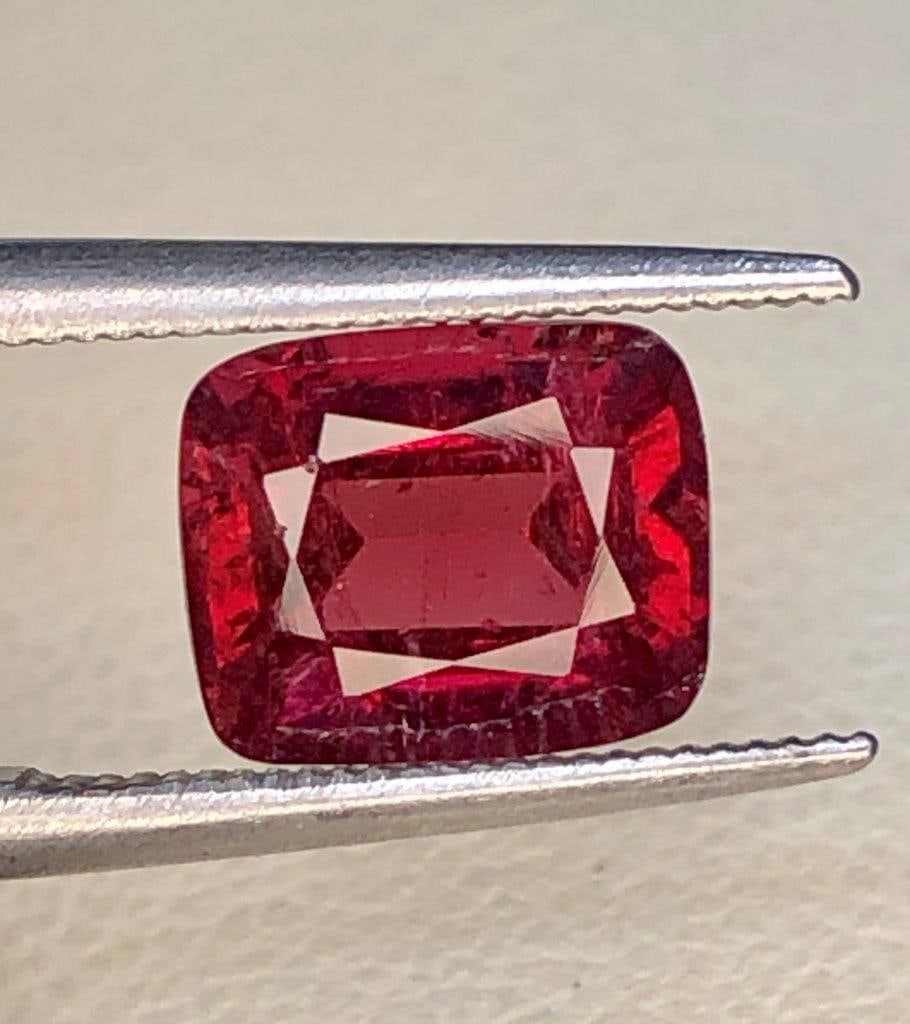 1.80 Carats Natural Rubelite Tourmaline Gemstone - 8X6.5X5 mm (1 of 5)