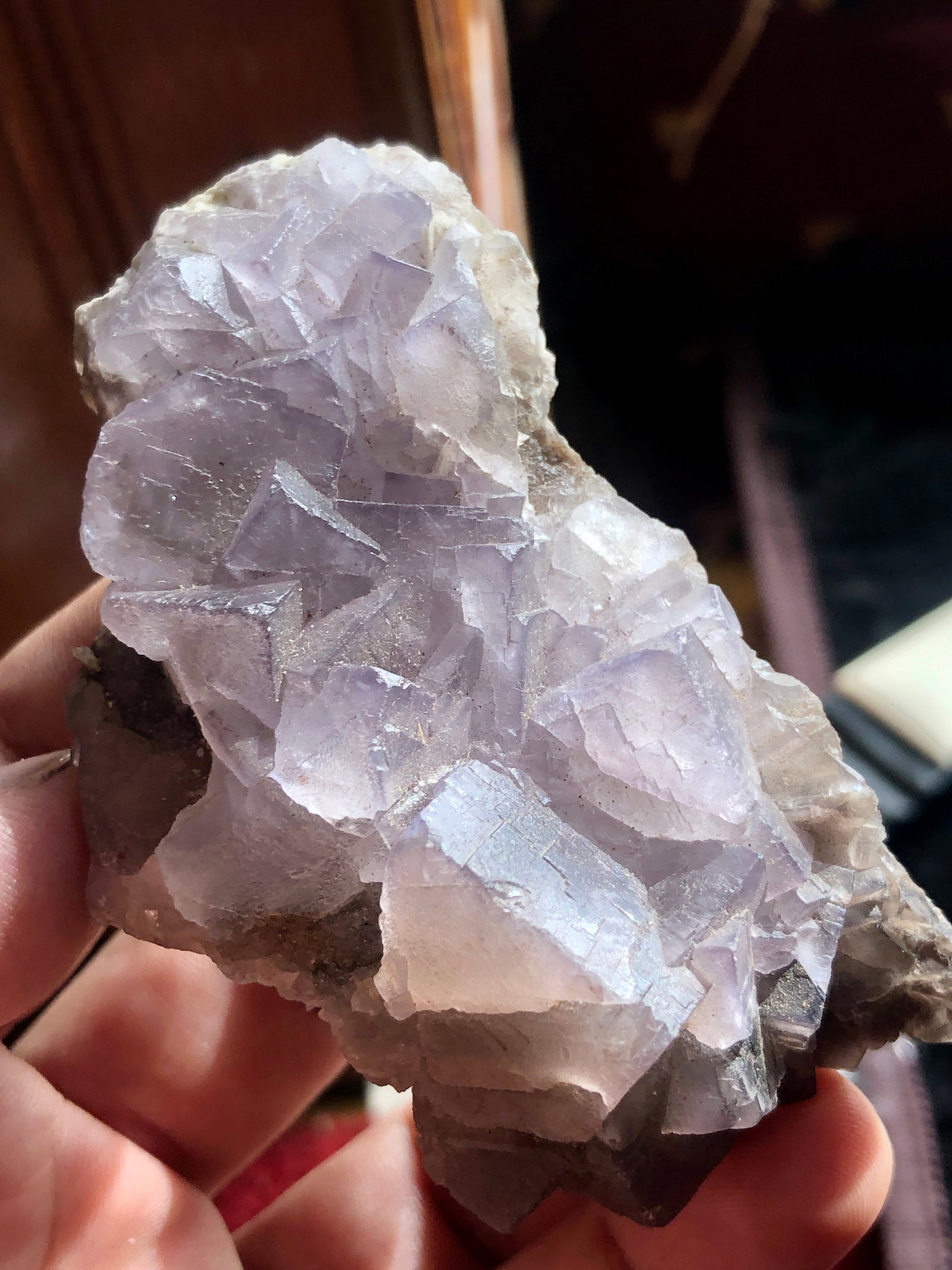 80 Grams Cubic Fluorite Mineral Specimen - 70X40X15 mm (1 of 3)