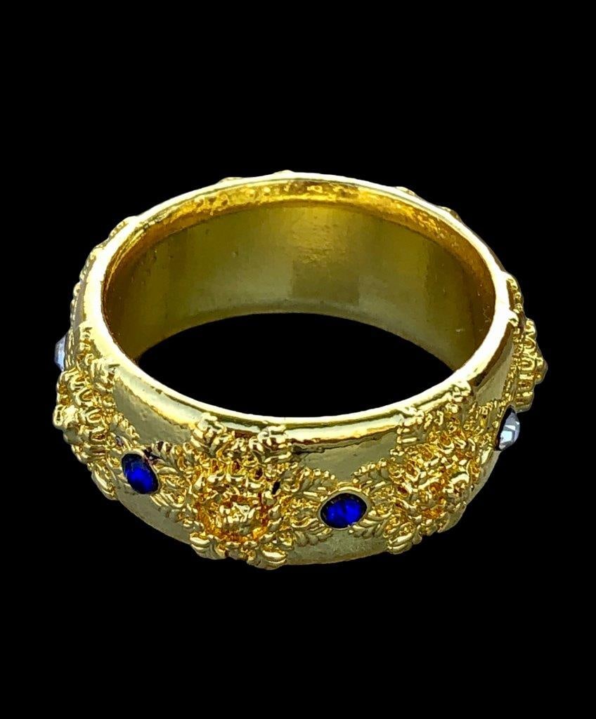 Round Gold Plated Copper Ring - 3