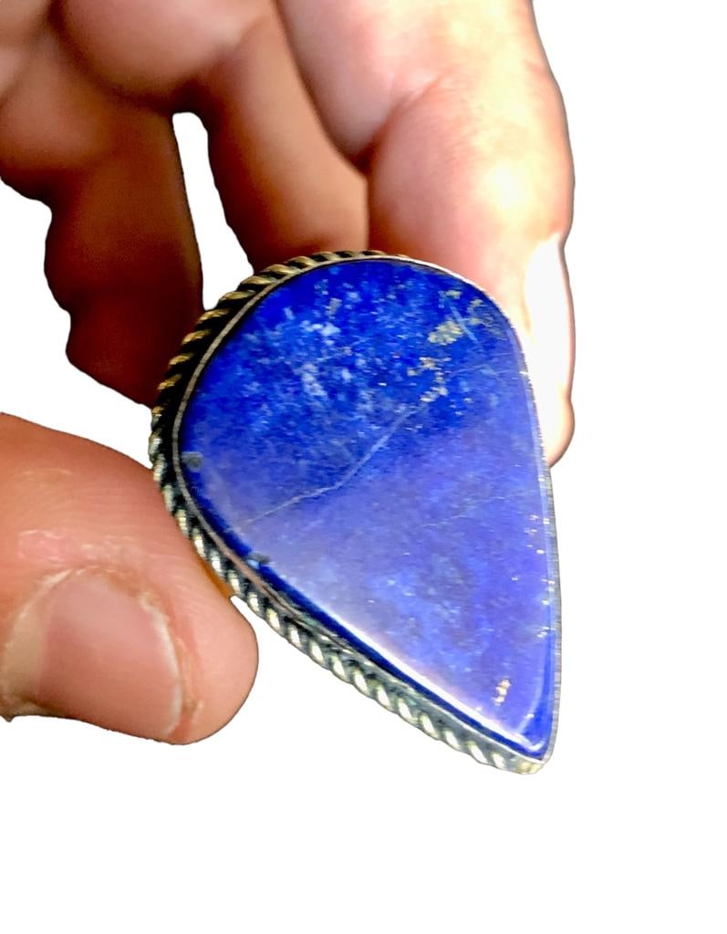 Signet Lapis Stone Ring - 3