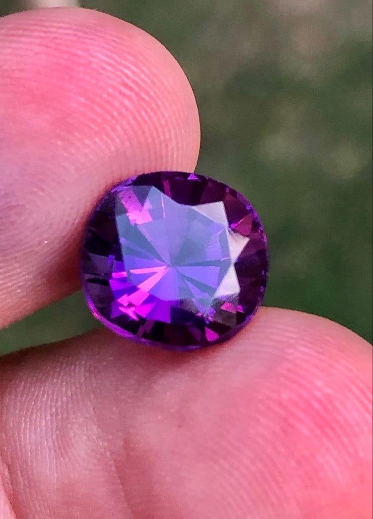 4.85 Cts Natural Amethyst Gemstone - 10.5X10X8 mm: Beautiful 4.85 Cts Natural Amethyst Gemstone - 10.5X10X8 mm, this natural February birthstone is perfect for custom rings, pendants, fine jewelry designs, gemstone collections, or gifting. A timeless 