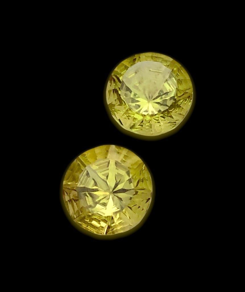 Round Paired Lemon Quartz - 16.70 Carats - 13X13X10 mm (1 of 3)