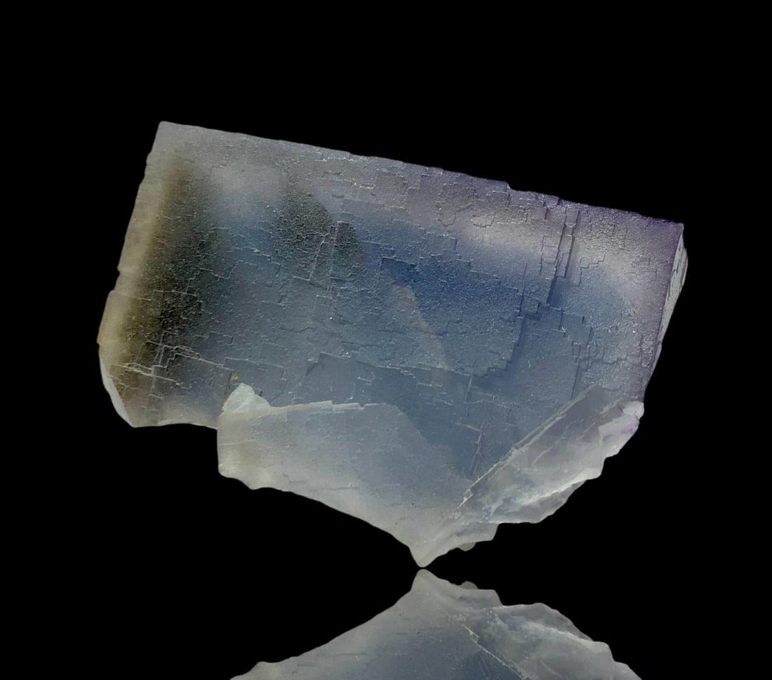Grey Colour Perfect Phantom Fluorite Crystal - 320 Grams - 90X80X50 mm (1 of 4)