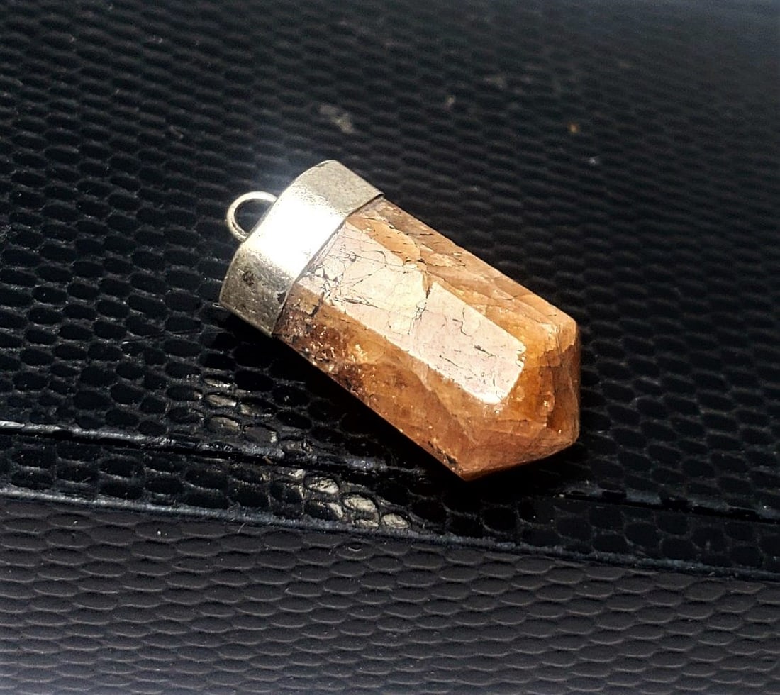 Hessonite Garnet Pendant - 2