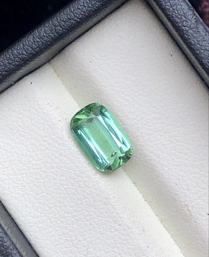 1.55 Carats Greenish Tourmaline Gemstone - 8X6X5 mm (1 of 3)