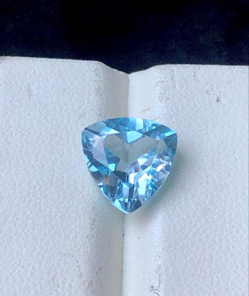 5.40 Natural Trillion Cut Topaz Gemstone AAA Quality Faceted Loose Topaz for Jewelry Making (1 of 3)