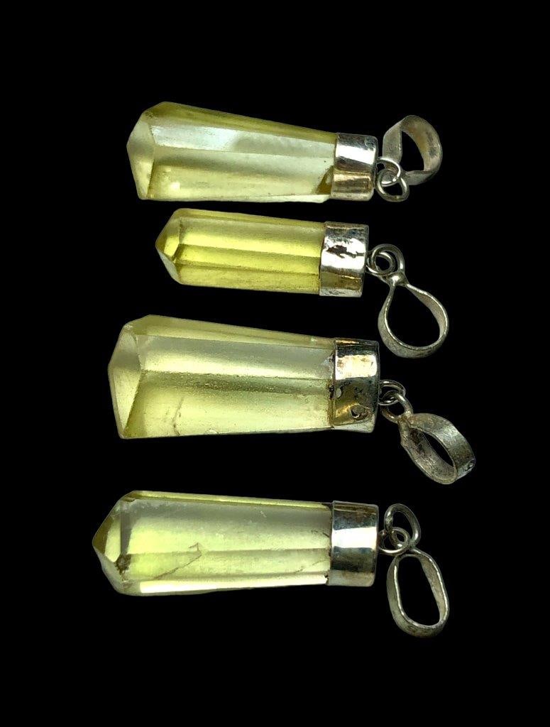 Raw Citrine for Women Men-Yellow Quartz Pendants (1 of 4)