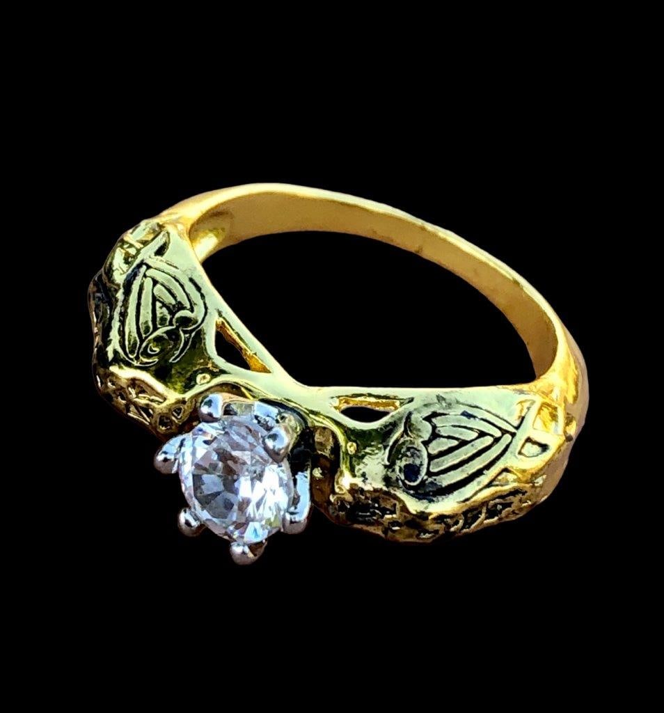 Zirconic Gold Plated Copper Ring - 3