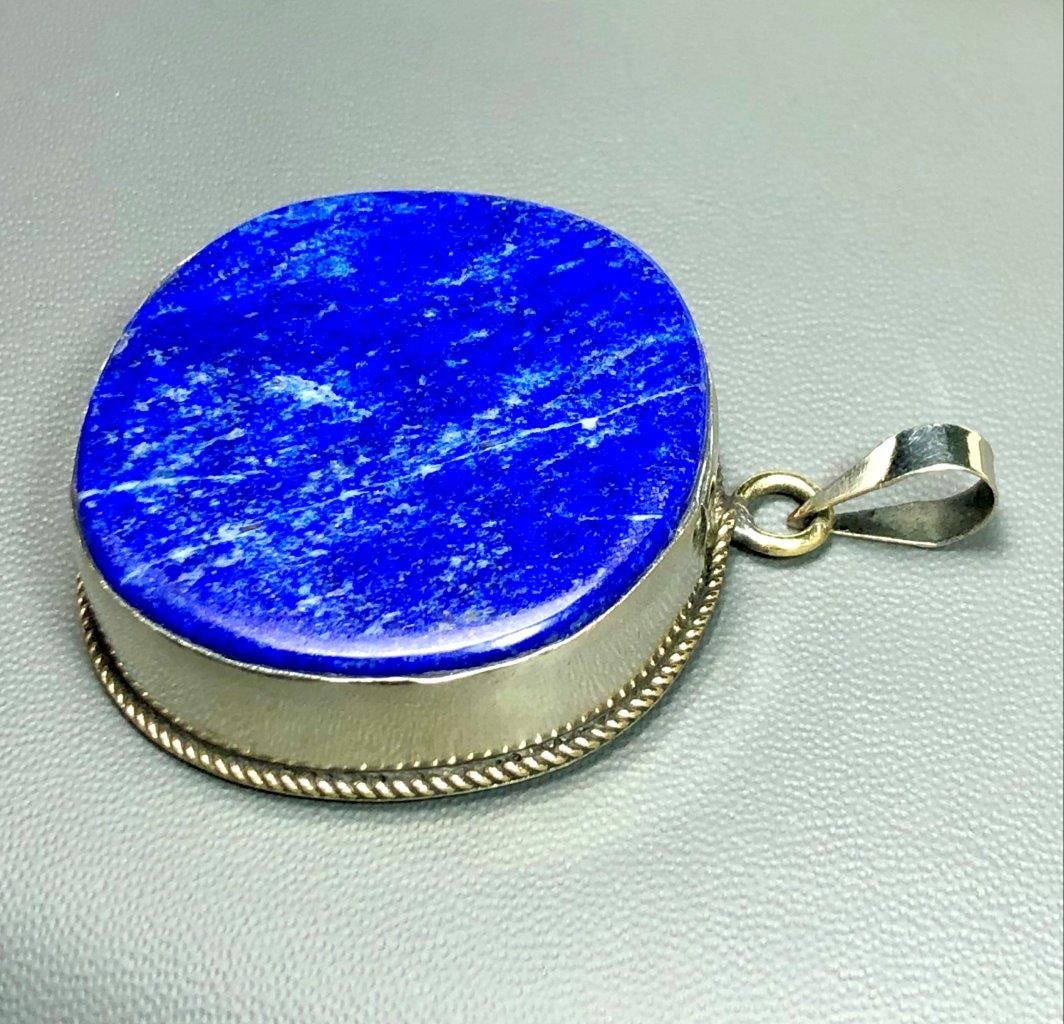 Royal Blue Lapis Lazuli Pendant Necklace Jewelry (1 of 4)