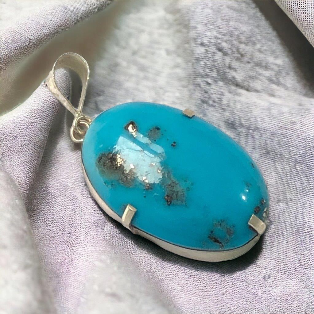 Natural Turquoise Pendant (1 of 2)