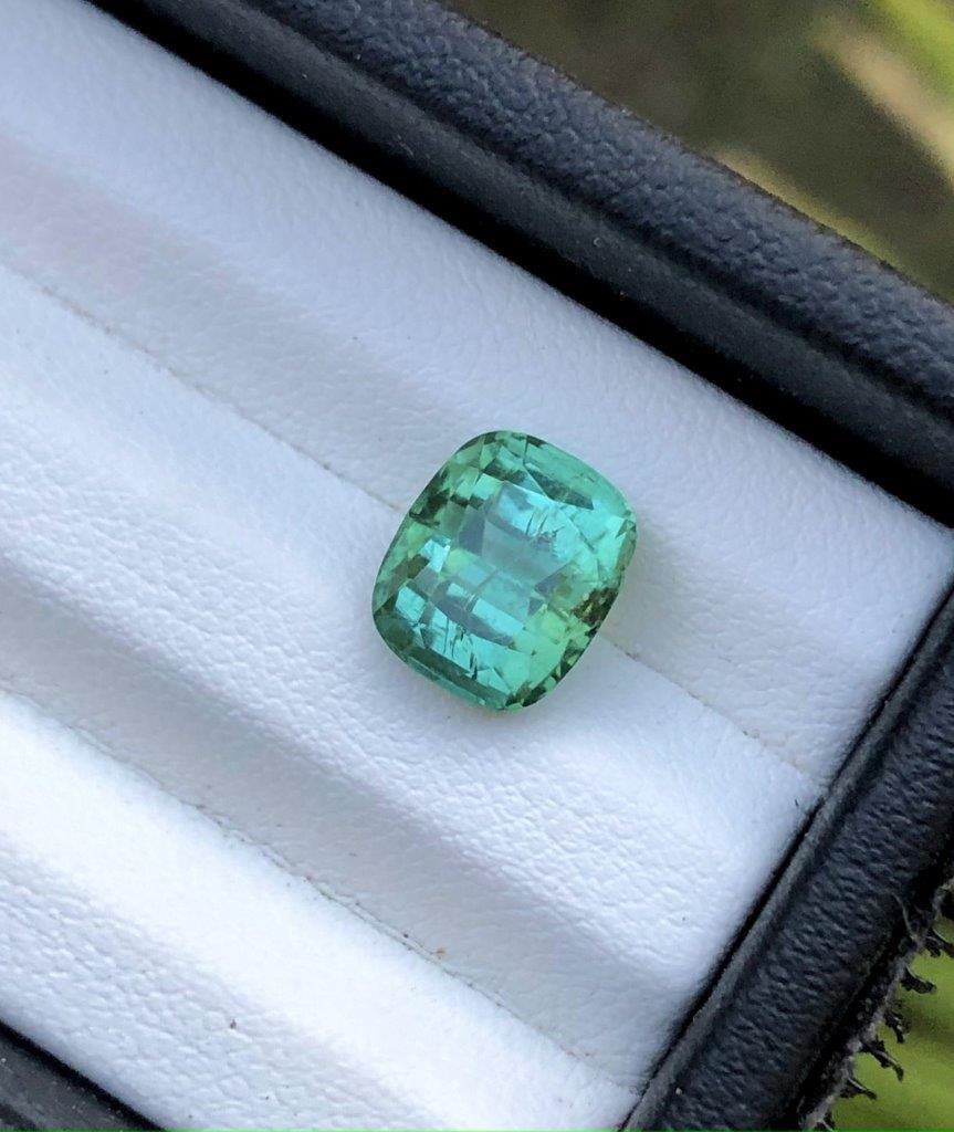 Blue Indicolite Tourmaline Gemstone - 1.10 Carats - 8X4X3 mm (1 of 4)