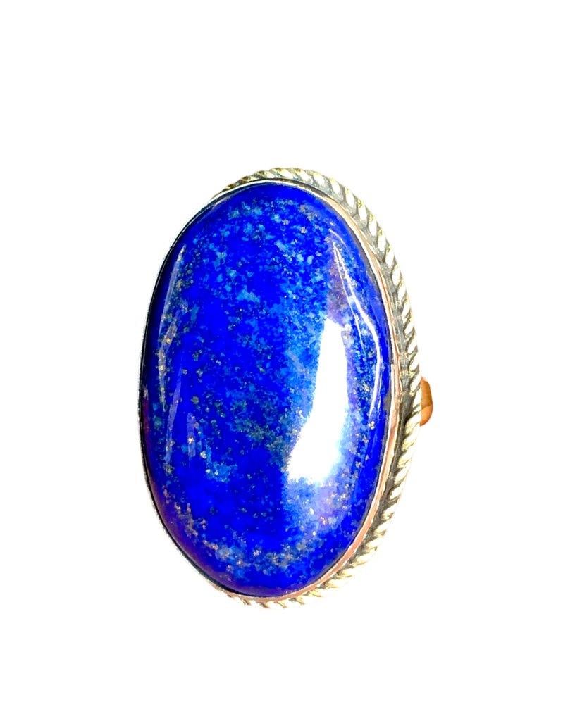 AAA Quality Royal Blue Lapis Lazuli Ring - New Year Gift (1 of 3)