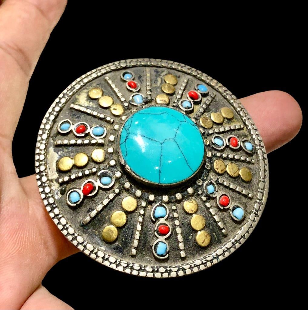 Braided Bali Old Turquoise Ring - 2