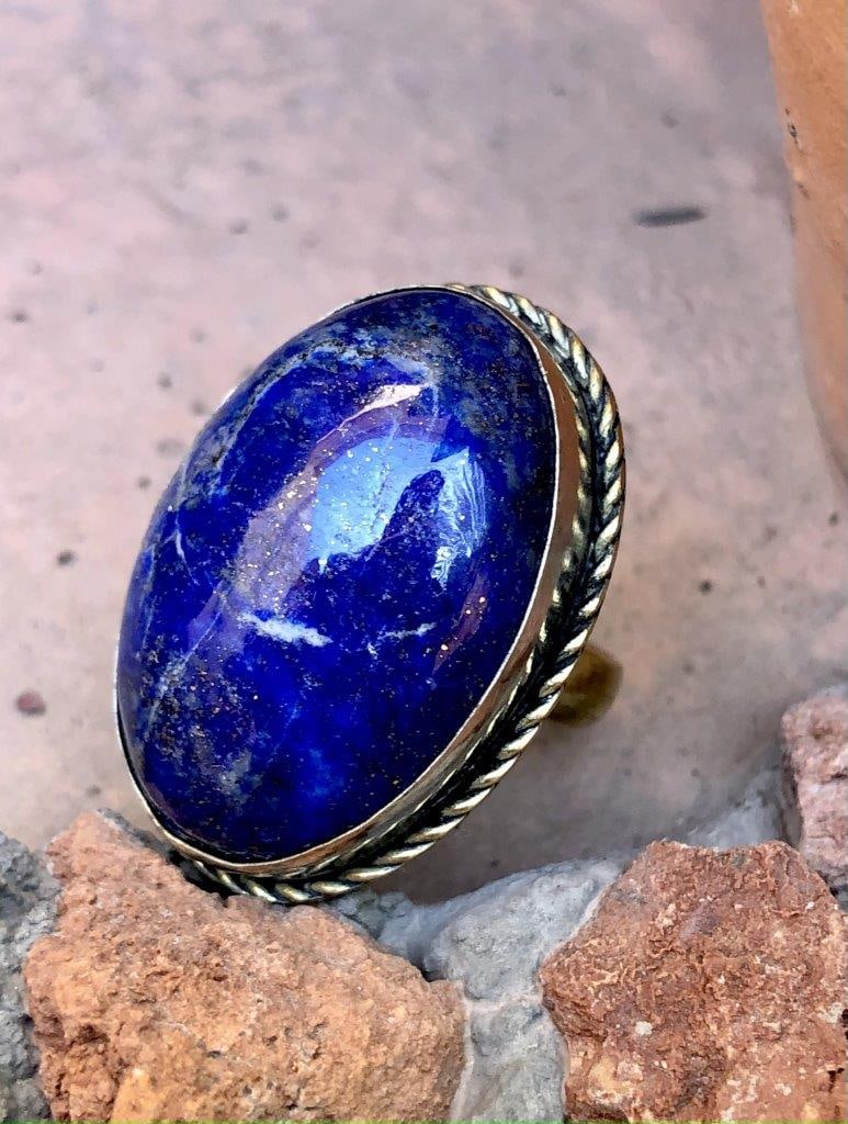 Fine Quality Lapis Lazuli Ring - 4