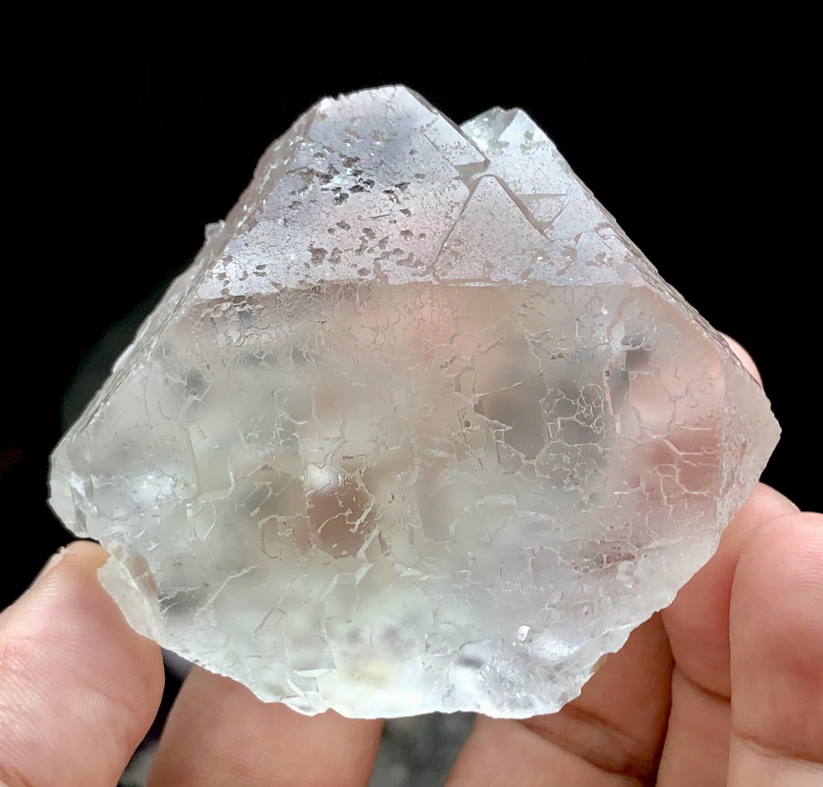 Amazing Terminated Fluorite Crystal From Skardu Valley - 170 grams - 68X62X30 mm (1 of 5)