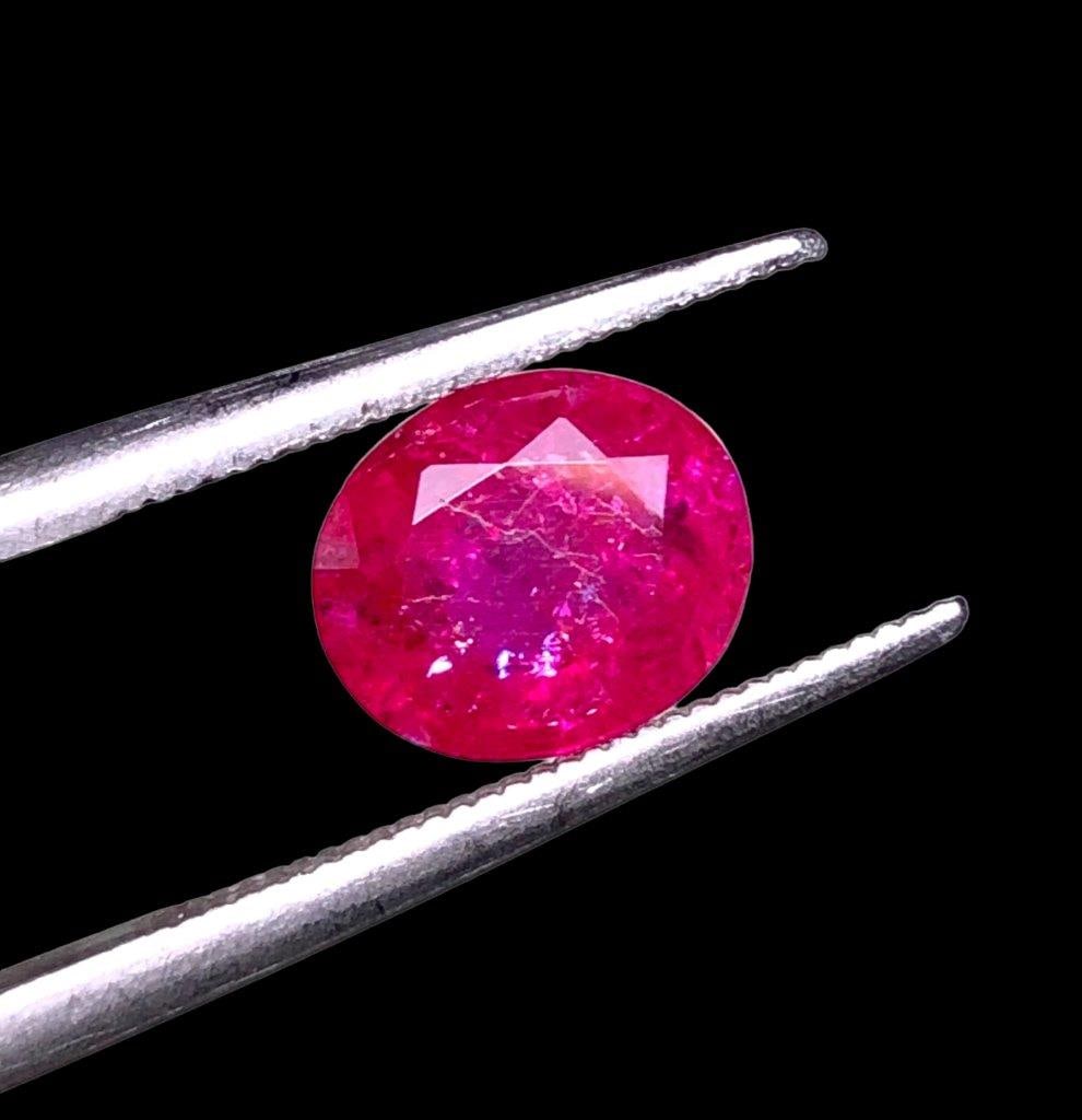 Afghan Natural Ruby - 1.55 - 8X7X3.5 mm (1 of 4)