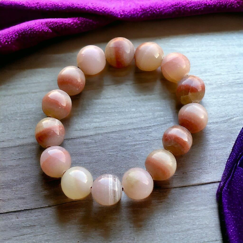 Natural Onyx Beaded Bracelet: Natural Onyx Beaded Bracelet Shipping: