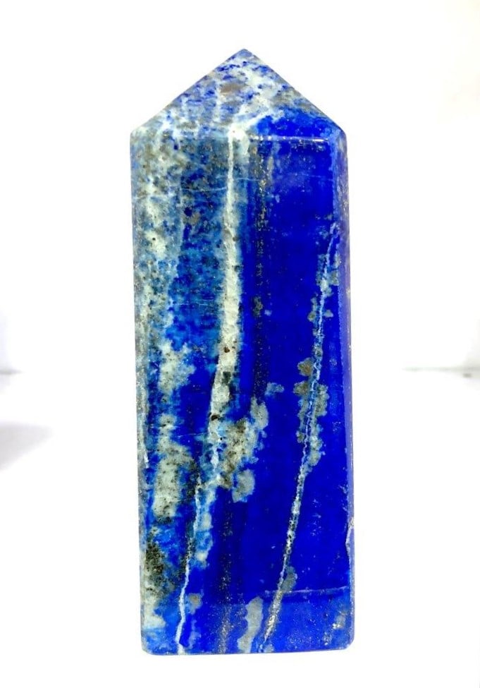 Lapis Lazuli Healing Crystal Tower Point - 550 Grams: Lapis Lazuli Healing Crystal Tower Point - 550 GramsShipping Rate: $55.00 .shipping rates are determined by Parcel weight and destination.Combined shipping: We offer combine shipping on multiple items