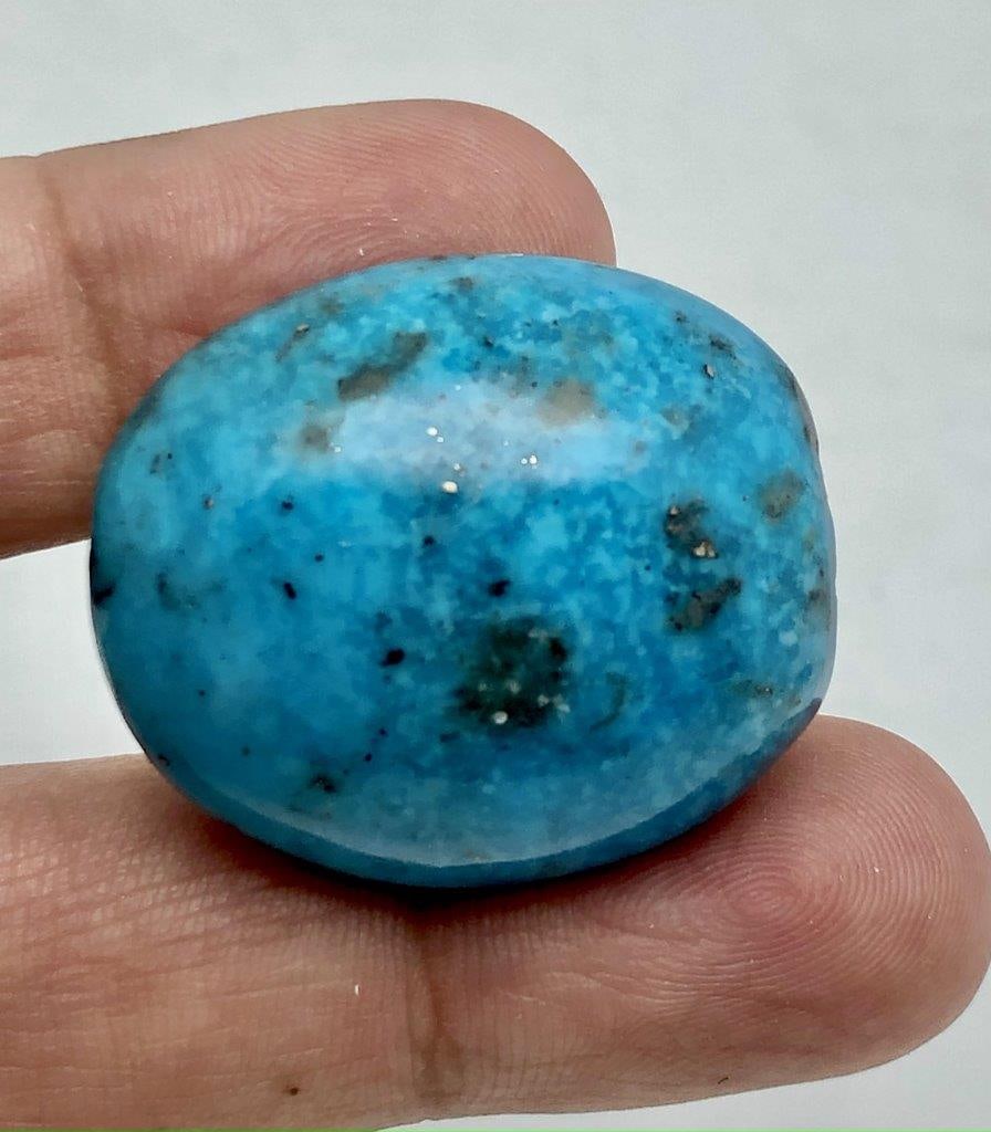 87.10 Carats Natural Turquoise Gemstone Big SIZE - 31X27X15 mm: 87.10 Carats Natural Turquoise Gemstone Big SIZE - 31X27X15 mm Choose design of your own and we will make it for youWe accept custom order in Sterling Silver, Gold and Platinum in WholeSale PriceColor