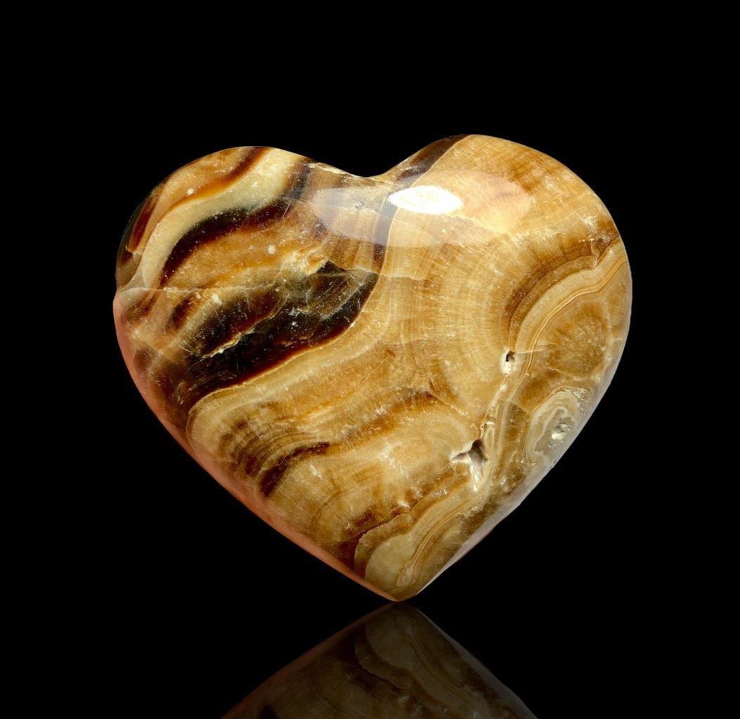 Chocolate Calcite Heart 179 Grams (1 of 3)