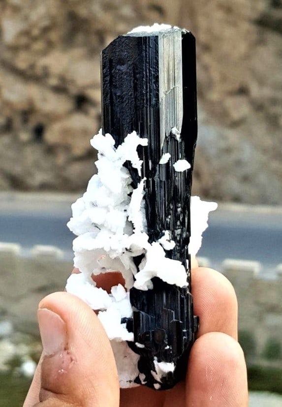 Top Grade Schorl Tourmaline Specimen - 94.4 Grams - 90X36X36 mm (1 of 3)