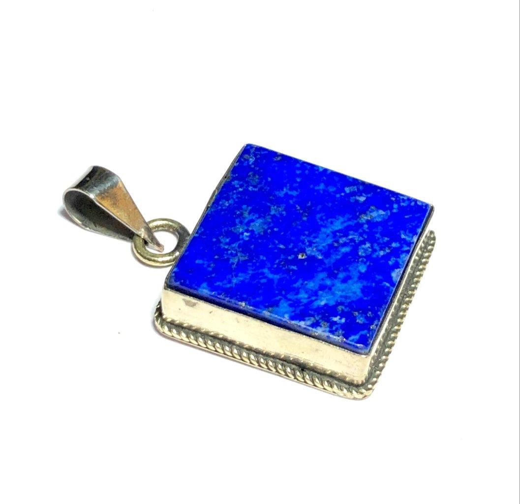 Women Blue Lapis Handmade Gemstone Pendant (1 of 3)