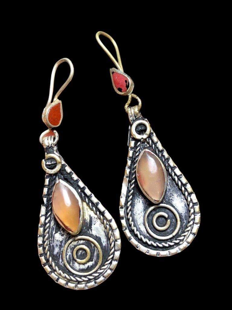 Brass Earrings Old Fashion Jewelry (1 of 2)