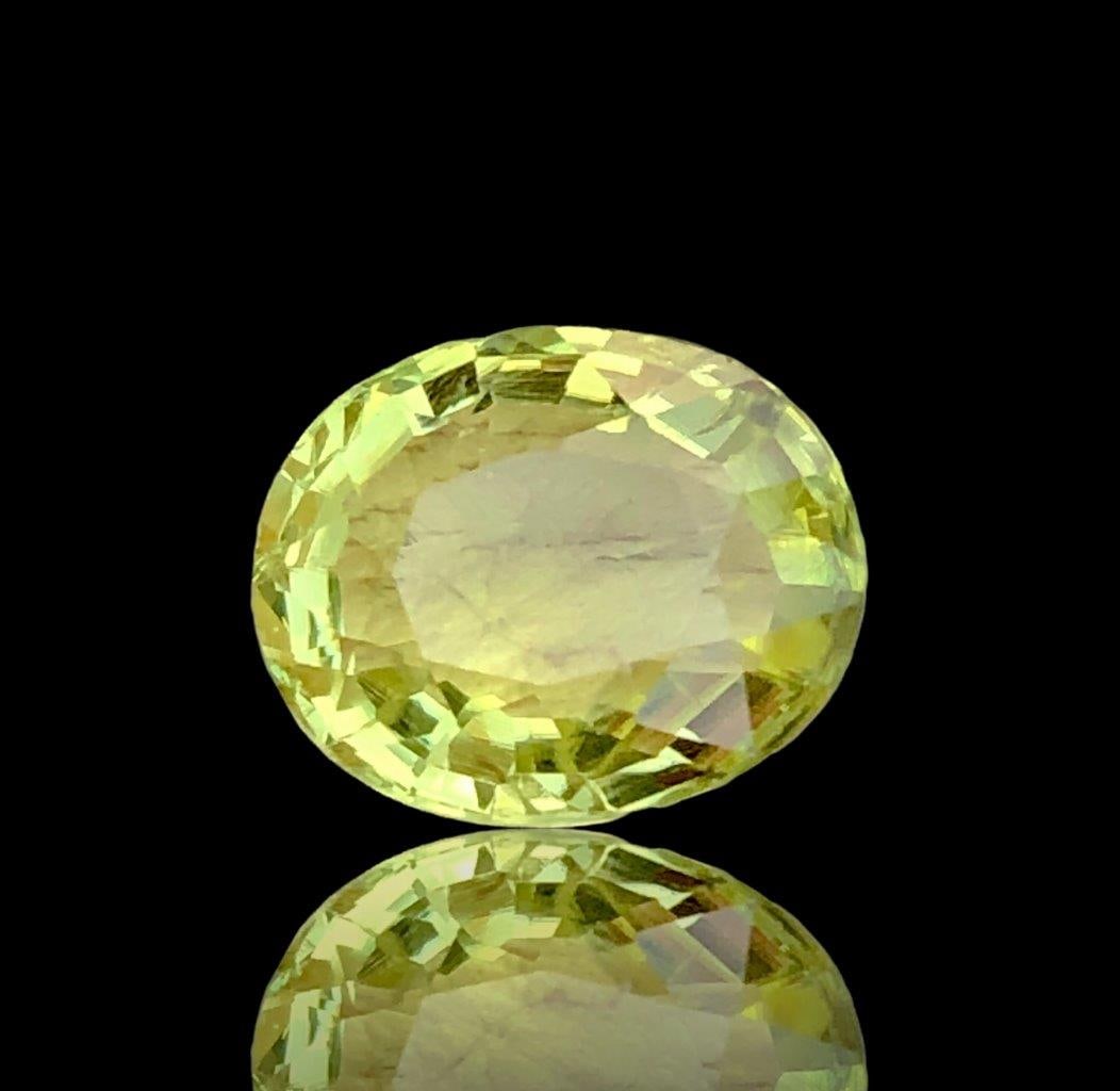 Green Yellow Natural Tourmaline - 4 Carats - 12X10X5 mm (1 of 3)
