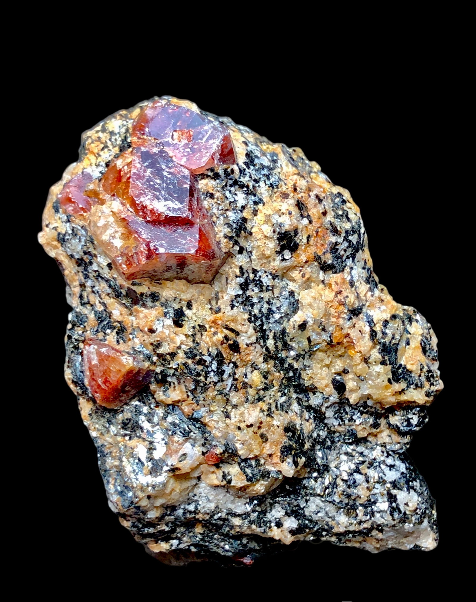Red Zircon Crystals Specimen - 60 grams - 58X36X26 mm (1 of 4)