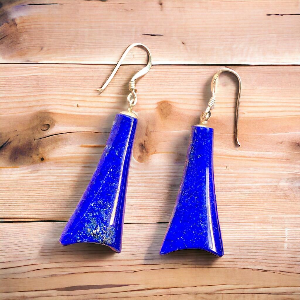 Beautiful Handmade Natural LAPIS LAZULI Earrings Surprise Gift: Beautiful Handmade Natural LAPIS LAZULI Earrings Surprise Gift Shipping Rate: $725.00 .shipping rates are determined by Parcel weight and destination.Combined shipping: We offer combine shipping on mu