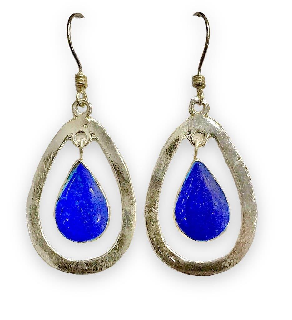 Sterling Silver Lapis Lazuli Earrings (1 of 1)