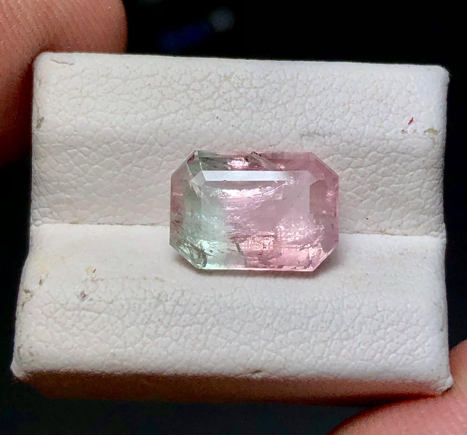 Bi-Color Natural Tourmaline - 2.70 Carats - 10X7X4 mm: Bi-Color Natural Tourmaline - 2.70 Carats - 10X7X4 mmShipping Rate: $15.00 .shipping rates are determined by Parcel weight and destination.Combined shipping: We offer combine shipping on multiple item