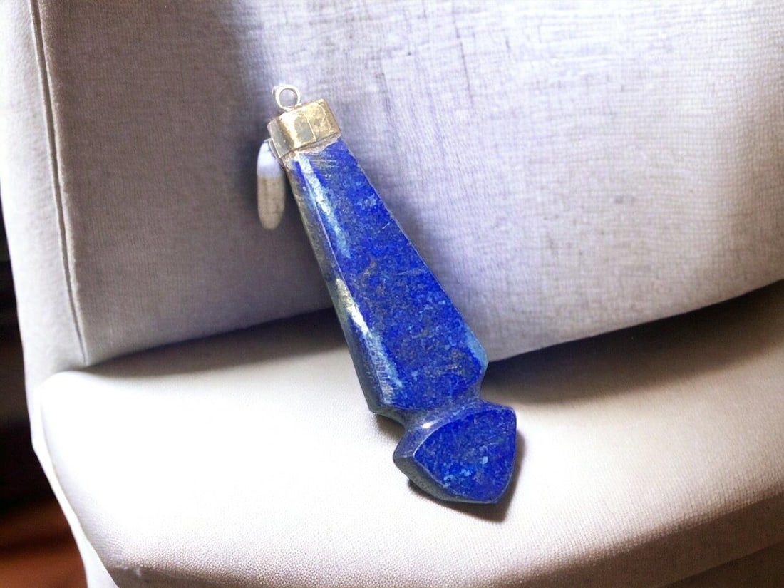Afghan Ethnic Jewelry Lapis Lazuli Pendant (1 of 3)