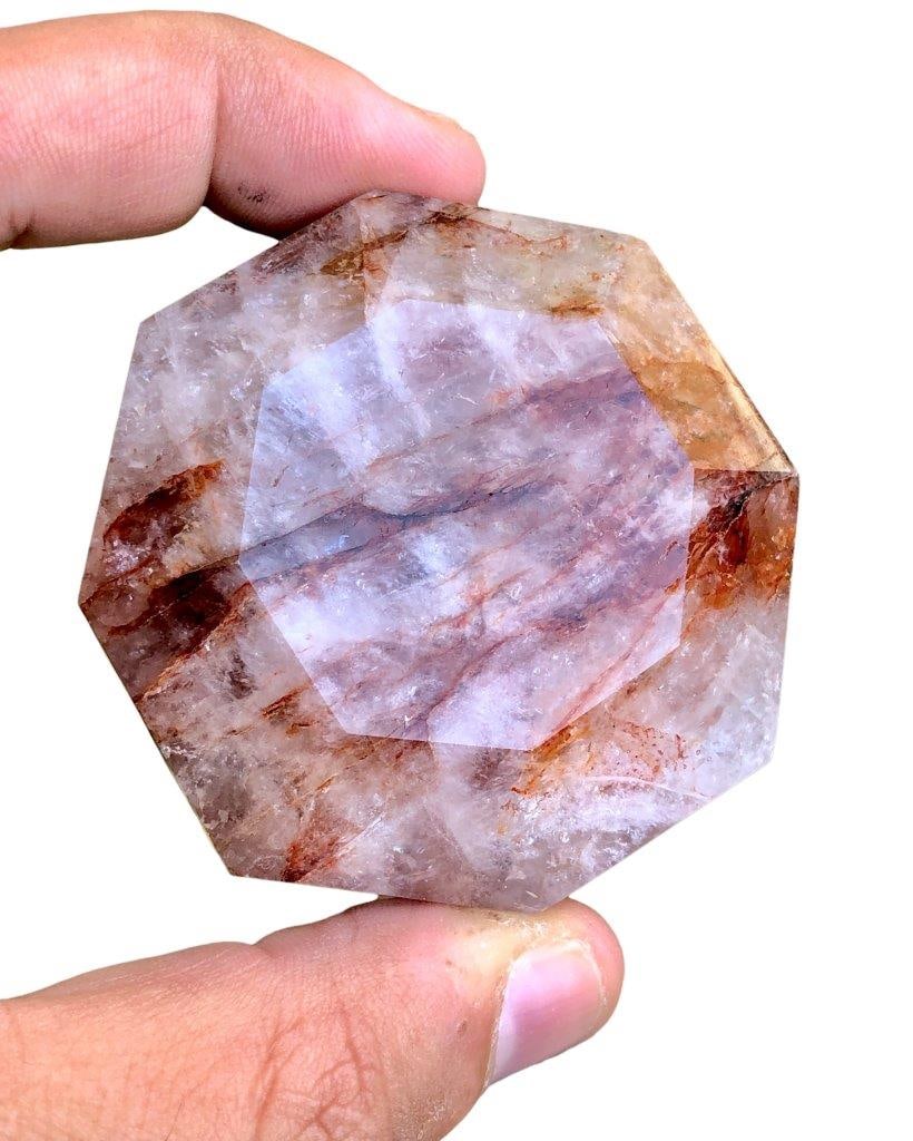 266 Grams Golden Healer Fire quartz Diamond - Natural Polished Crystal Point - Healing Stone Energy: 266 Grams Golden Healer Fire quartz Diamond - Natural Polished Crystal Point - Healing Stone Energy Shipping: $55.00. Shipping rates are determined by Parcel weight and destination.