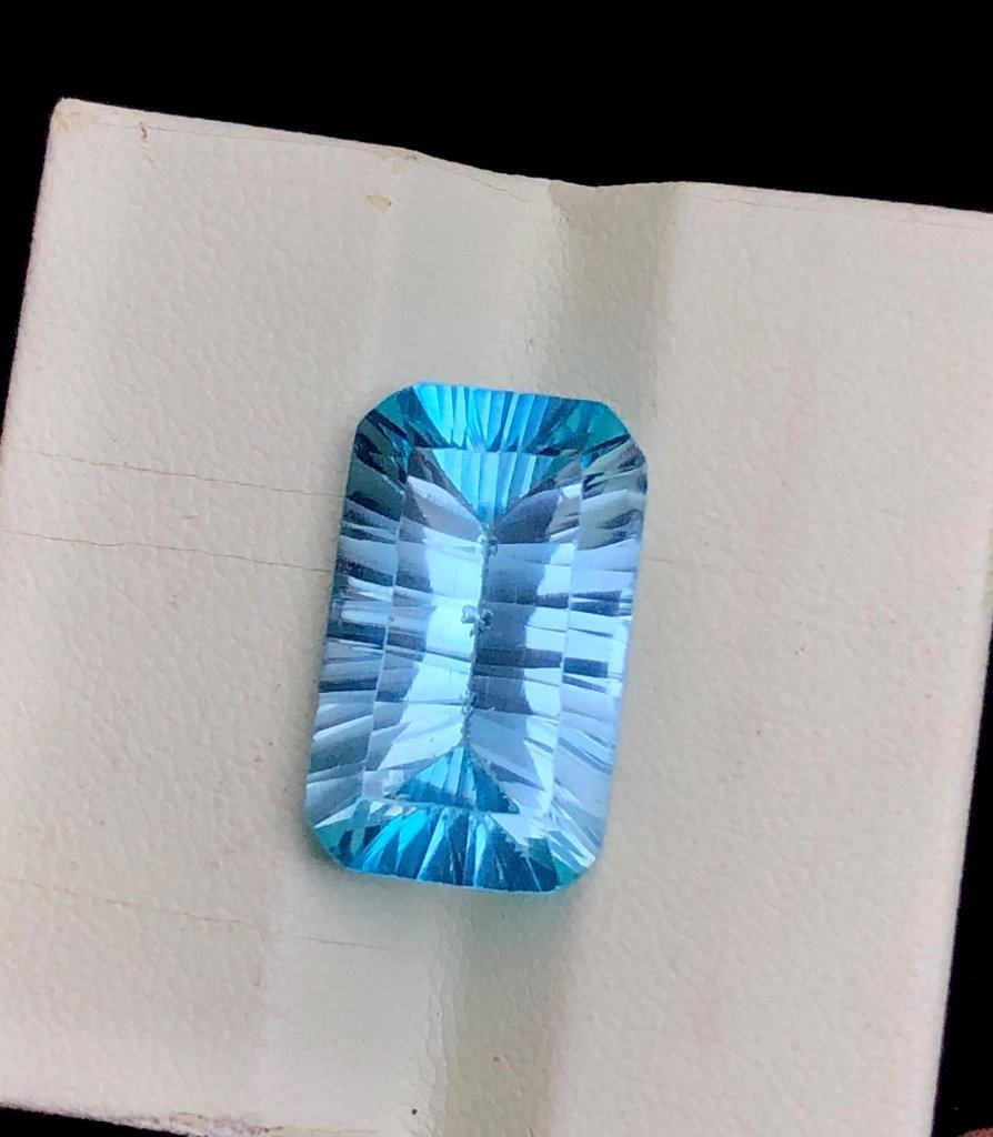 17.85 cts Genuine Swiss Blue Topaz Faceted Loose Stone - 20X12X8.5 mm: 17.85 cts Genuine Swiss Blue Topaz Faceted Loose Stone - 20X12X8.5 mmShipping Rate: 23$ WorldWideshipping rates are determined by Parcel weight and destination.Combined shipping: We offer combine ship
