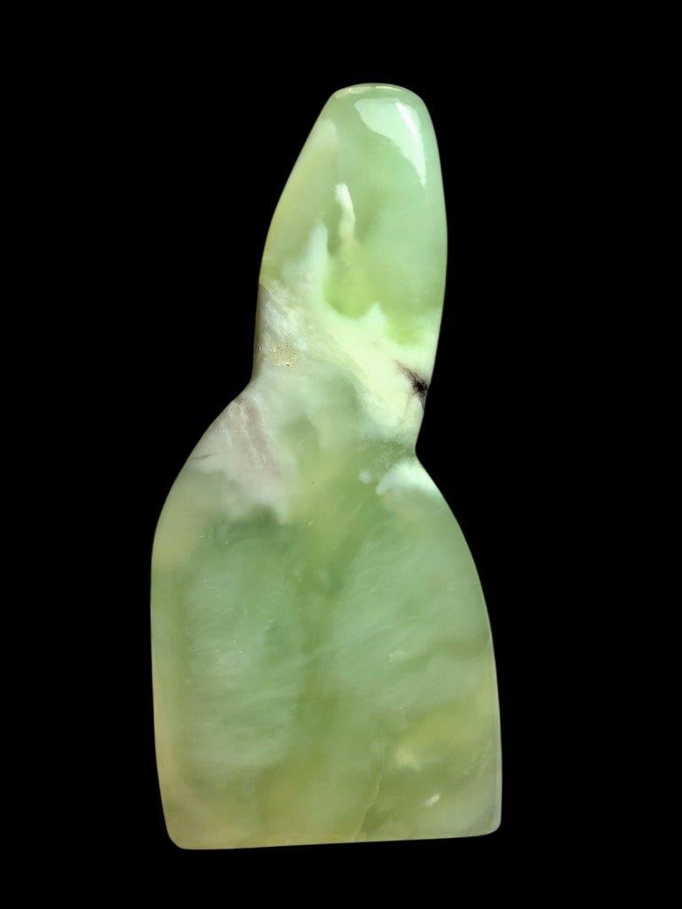 447 GRAMS UNUSUAL SHAPE NATURAL JADE TUMBLE - 5.5X2X2 INCH: 447 GRAMS UNUSUAL SHAPE NATURAL JADE TUMBLE - 5.5X2X2 INCH Shipping Rate: FREE SHIPPING .shipping rates are determined by Parcel weight and destination.Combined shipping: We offer combine shipping on 