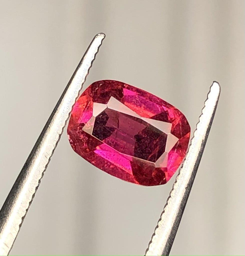 2.15 Carats Natural Rubelite Tourmaline Gemstone - 10X7X4 mm (1 of 4)