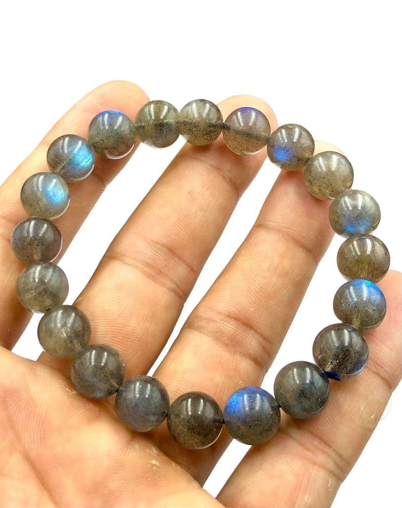 Natural Fire Labradorite Beaded Bracelet (1 of 3)