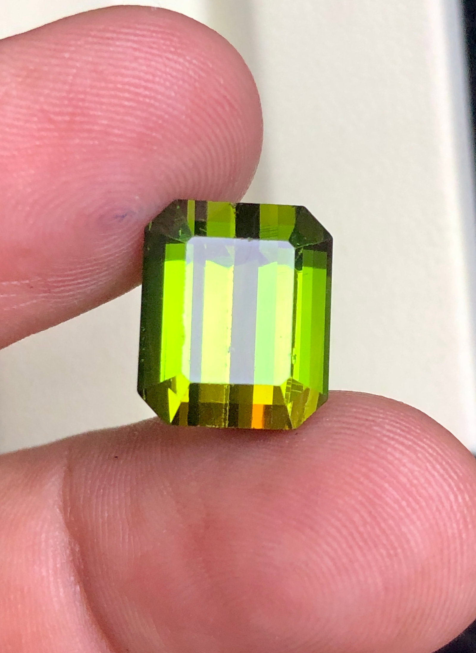 9.45 Cts Yellowish Green Natural Tourmaline Africa VVS Clarity - 13X11X8 mm: 9.45 Cts Yellowish Green Natural Tourmaline Africa VVS Clarity - 13X11X8 mm. Choose design of your own and we will make it for youWe accept custom order in Sterling Silver, Gold and Platinum in WholeS