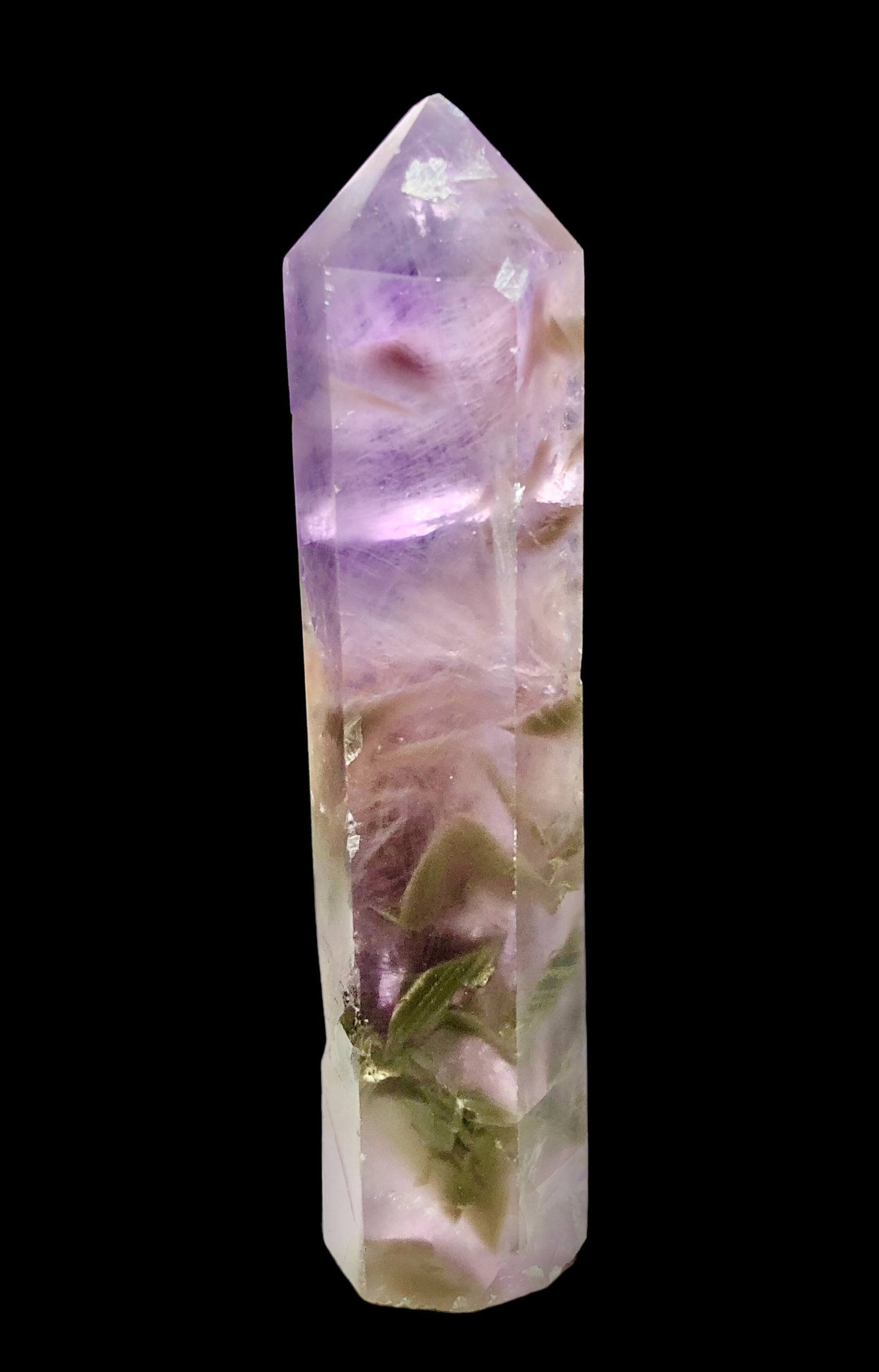 Crystal obelisk,Natural Rainbow Fluorite quartz,Crystal Obelisk Wand Point Healing Tower (1 of 3)